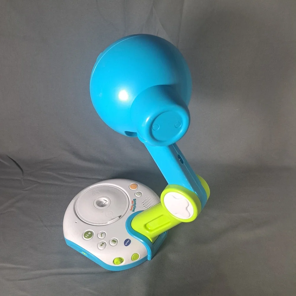 VTech Storytime With Sunny Interactive Storytelling Lamp Blue Green Educational